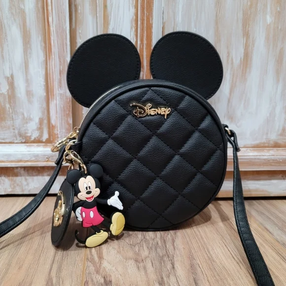 NWT Disney Mickey Mouse Quilted Crossbody - Picture 1 of 6